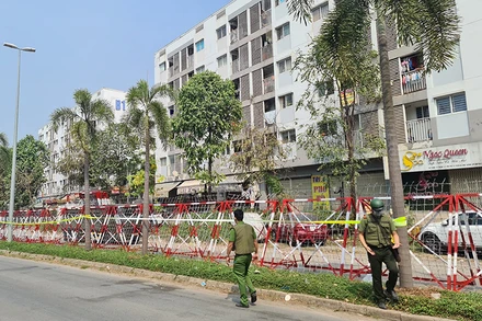 Chung cư Ehome 4 cũng đã bị cách ly y tế 14 ngày vào tháng 2-2021.