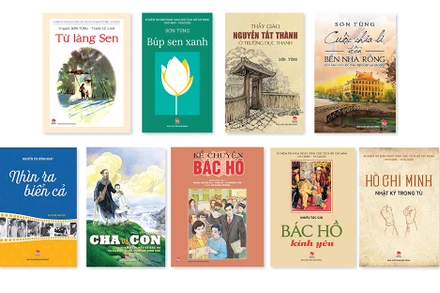 Các tựa sách về Chủ tịch Hồ Chí Minh của NXB Kim Đồng.