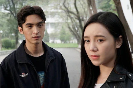 Quỳnh Kool và Công Dương trong phim.