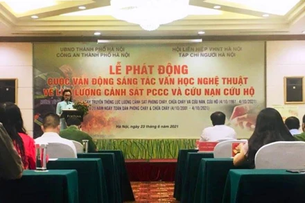 Toàn cảnh lễ phát động. (Ảnh: Trang Anh)