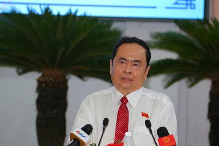 Phó Chủ tịch Thường trực Quốc hội Trần Thanh Mẫn phát biểu tại kỳ họp.