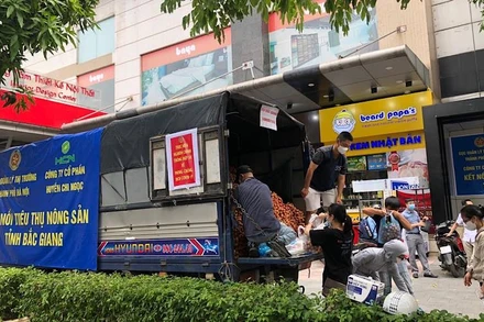 Quản lý thị trường Hà Nội hỗ trợ tiêu thụ vải Bắc Giang