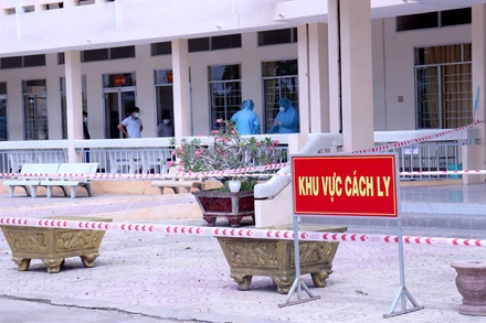 Khu vực cách ly tại Bệnh viện 120. 