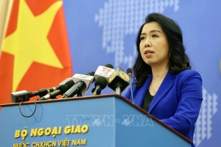 Người Phát ngôn Bộ Ngoại giao Lê Thị Thu Hằng. (Ảnh: TTXVN)