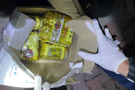 Số lượng lớn ma túy được phát hiện. 