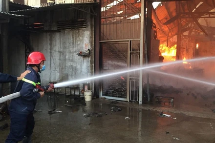 Hiện trường vụ cháy.