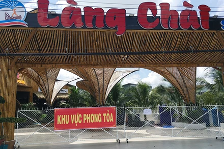 Nhà hàng Làng Chài tạm thời phong tỏa sau khi phát hiện một trường hợp dương tính SARS-CoV-2 ăn trưa tại đây.