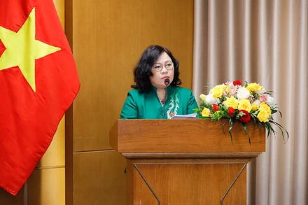 TS Ngô Thị Minh, Thứ trưởng Bộ Giáo dục và Đào tạo phát biểu khai mạc hội thảo.