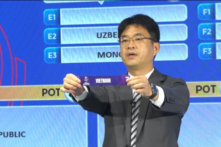 Việt Nam được bốc thăm vào bảng B cùng các đội tuyển Tajikistan, Maldives và Afghanistan. (Ảnh: VFF)