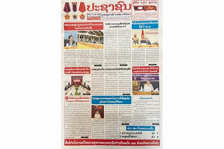 Xã luận Báo Pasaxon ngày 11/4 nhấn mạnh, quan hệ Lào-Việt Nam là quan hệ kiểu mẫu, trong sáng, hiếm có trong quan hệ quốc tế.