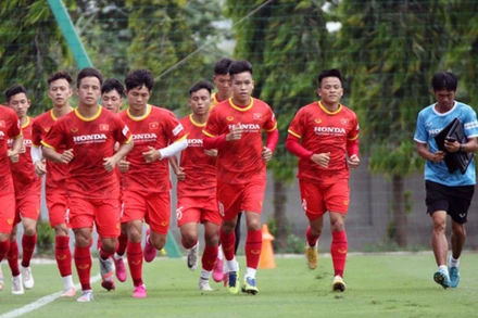 Một số thành viên đội tuyển Olympic Việt Nam. (Ảnh: VFF)