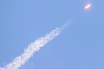 Tên lửa Nuri được phóng từ Trung tâm vũ trụ Naro ở thị trấn ven biển Goheung, miền nam Hàn Quốc. (Ảnh: Yonhap/TTXVN)