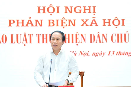 Ông Lê Tiến Châu, Ủy viên Trung ương Đảng, Phó Chủ tịch-Tổng Thư ký Ủy ban Trung ương Mặt trận Tổ quốc Việt Nam. Ảnh: Đức Anh