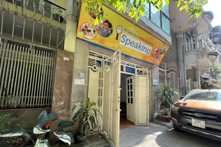 Một cơ sở của iSpeaking tại Lạc Trung đã dừng hoạt động. (ẢNH: SƠN BÁCH)