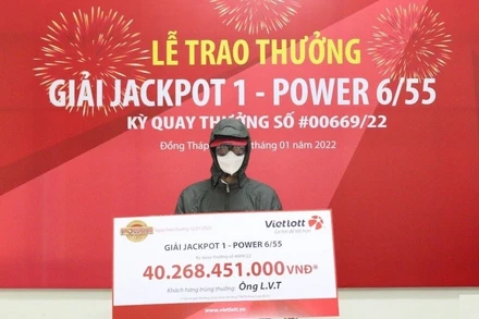 Ông L.V.T. lĩnh thưởng hơn 40 tỷ đồng.