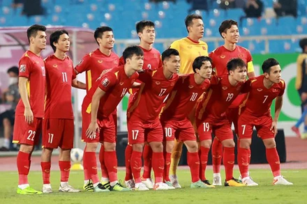 Đội tuyển Việt Nam (Ảnh: TTXVN)