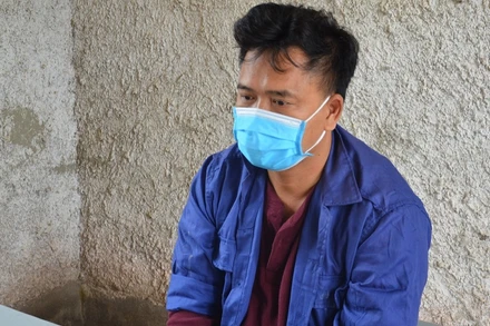 Đối tượng Nguyễn Minh Chất tại cơ quan điều tra.