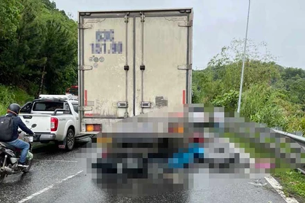 Hiện trường vụ tai nạn.