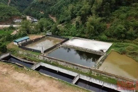 Nhà máy sản xuất giấy của Công ty Thuận Phát tại xã Tú Lý, huyện Đà Bắc, tỉnh Hòa Bình.