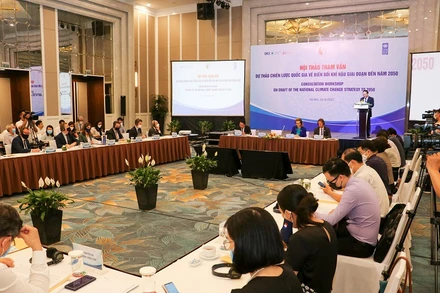 Quang cảnh Hội thảo tham vấn Dự thảo Chiến lược quốc gia về biến đổi khí hậu giai đoạn đến năm 2050. (Ảnh: UNDP)
