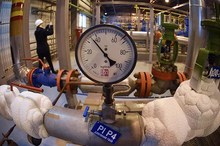 Bên trong cơ sở cung cấp khí đốt Bovanenkovo trên bán đảo Yamal, Nga. (Ảnh: AFP/TTXVN)