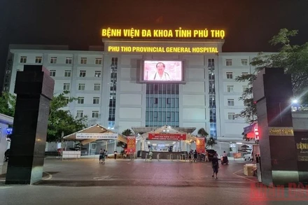Bệnh viện đa khoa tỉnh Phú Thọ nơi ông Phú công tác.