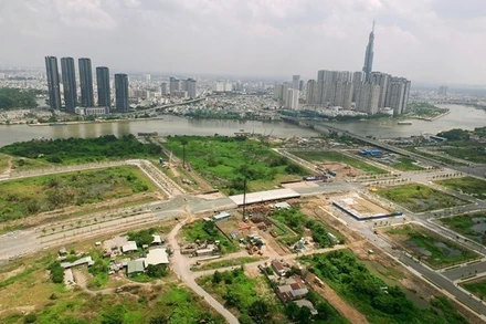 Khu đô thị mới Thủ Thiêm. (Ảnh: TTXVN)