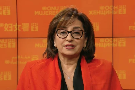 Giám đốc Tổ chức Phụ nữ của Liên hợp quốc kêu gọi có các biện pháp hữu hiệu để bảo vệ phụ nữ và trẻ em ở Ukraine. (Nguồn: Liên hợp quốc)