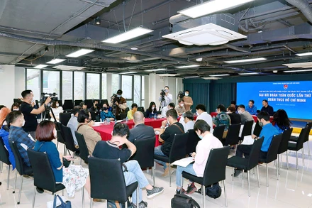 Lễ phát động cuộc thi. (Ảnh: PHÙNG HÀ)