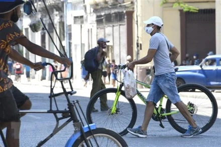 Đường phố tại La Habana, Cuba, ngày 3/7/2021. (Ảnh: THX/ TTXVN)