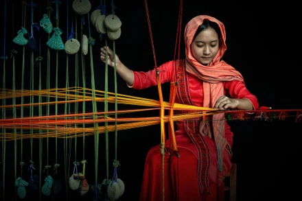 Tác phẩm "Nét đẹp Champa", giải Nhì ảnh đơn, của tác giả Đào Văn Thiên, Ninh Thuận. (Ảnh: Ban tổ chức cung cấp)