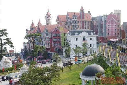 Khách sạn Venus Tam Đảo với kiến trúc đậm chất châu Âu.