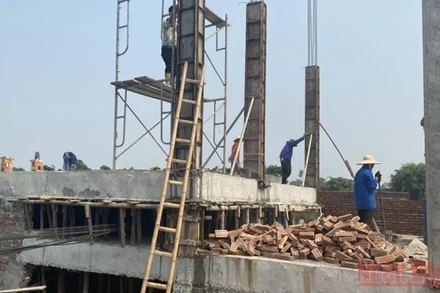 Công trình vi phạm tại Phú Xuyên.