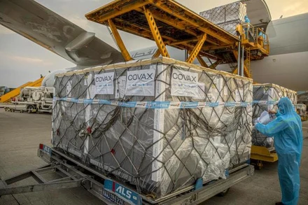 Lô vaccine phòng Covid-19 được phân phối cho Việt Nam thông qua cơ chế COVAX. (Ảnh: UNICEF Việt Nam)