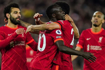 Liverpool thắng đậm Manchester United. (Nguồn: skysports/TTXVN)