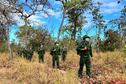Lính biên phòng tại Đắk Lắk. Ảnh: CÔNG LÝ