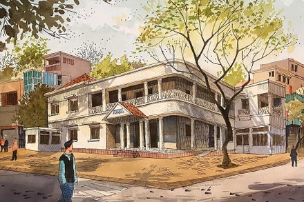 Phối cảnh Viện Pháp mới ở phố Thiền Quang. (Ảnh: Viện Pháp cung cấp)