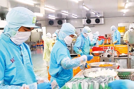 Người lao động tại Công ty Sài Gòn Food. (Ảnh minh họa: Quang Quý)