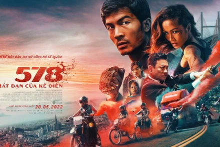 Poster mới của phim "578: Phát đạn của kẻ điên". (Ảnh: Nhà sản xuất cung cấp)
