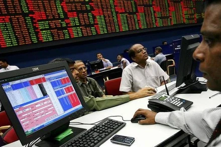 Chỉ số S&P của Sri Lanka đã giảm 7% ngay trong phút đầu mở giao dịch. (Ảnh: BNEWS/TTXVN phát)