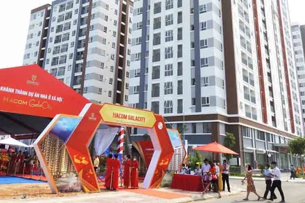 Một góc dự án nhà ở xã hội Hacom GalaCity. 