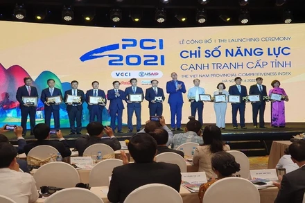 Lễ công bố chỉ số năng lực cạnh tranhh cấp tỉnh.