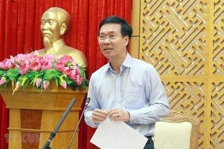 Đồng chí Võ Văn Thưởng. (Ảnh: Đồng Thúy/TTXVN)