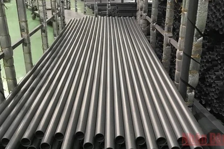 Số lượng ống nhựa giả nhãn hiệu Nhựa Bình Minh được cơ quan chức năng phát hiện. 