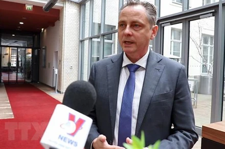 Ông Marko Walde, Trưởng đại diện Phòng Công nghiệp và Thương mại Đức. (Ảnh: Mạnh Hùng/TTXVN)