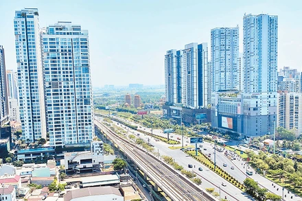 Một góc thành phố Hồ Chí Minh hôm nay. (Ảnh minh họa: HOÀNG TRIỀU)