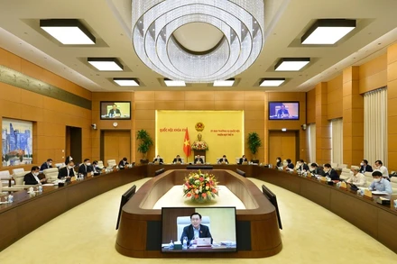 Phiên họp thứ 9 của Ủy ban Thường vụ Quốc hội. (Ảnh: quochoi.vn)