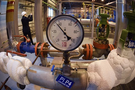 Bên trong cơ sở cung cấp khí đốt Bovanenkovo trên bán đảo Yamal, Nga. (Ảnh: AFP/TTXVN)