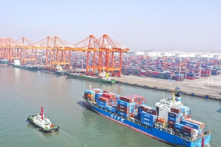 Cảng Khâm Châu ở Quảng Tây, miền nam Trung Quốc. (Ảnh: Nhân Dân Nhật báo)