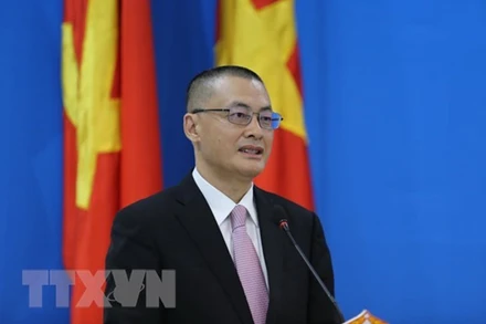 Đại sứ Việt Nam tại Đức Vũ Quang Minh. (Ảnh: Hùng Vũ/TTXVN)